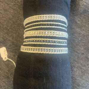 Chan Luu Elegant White and Silver Beaded Bracelet